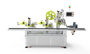 瓶子頂部及側面不干膠貼標機定制